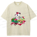 Unisex Opossum in Mess Printed Washed Tee