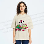 Unisex Opossum in Mess Printed Washed Tee