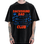 Dachshund Dad Club Vintage Washed T-shirt