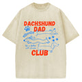 Dachshund Dad Club Vintage Washed T-shirt