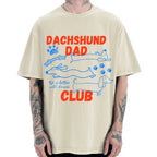 Dachshund Dad Club Vintage Washed T-shirt