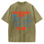 Dachshund Dad Club Vintage Washed T-shirt