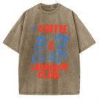 Coffee Labrador Club Vintage Washed T-shirt