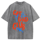 Cat Dad Club Vintage Washed T-shirt