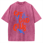 Cat Dad Club Vintage Washed T-shirt