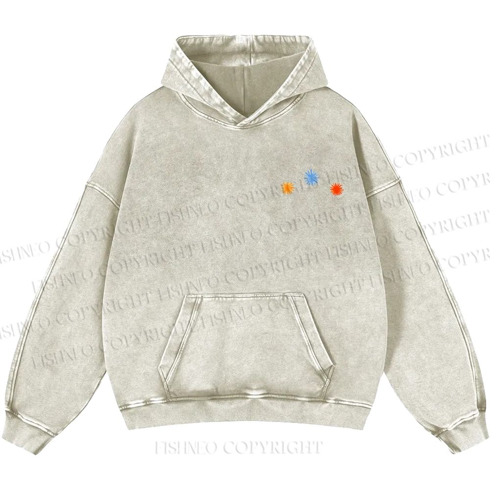 Unisex Casual Cute Opossum Printed Double-sided Washed Hoodie