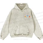 Unisex Casual Cute Opossum Printed Double-sided Washed Hoodie