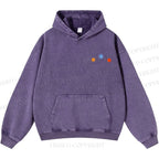 Unisex Casual Cute Opossum Printed Double-sided Washed Hoodie
