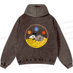 Unisex Casual Cute Opossum Printed Double-sided Washed Hoodie