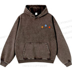 Unisex Casual Cute Opossum Printed Double-sided Washed Hoodie