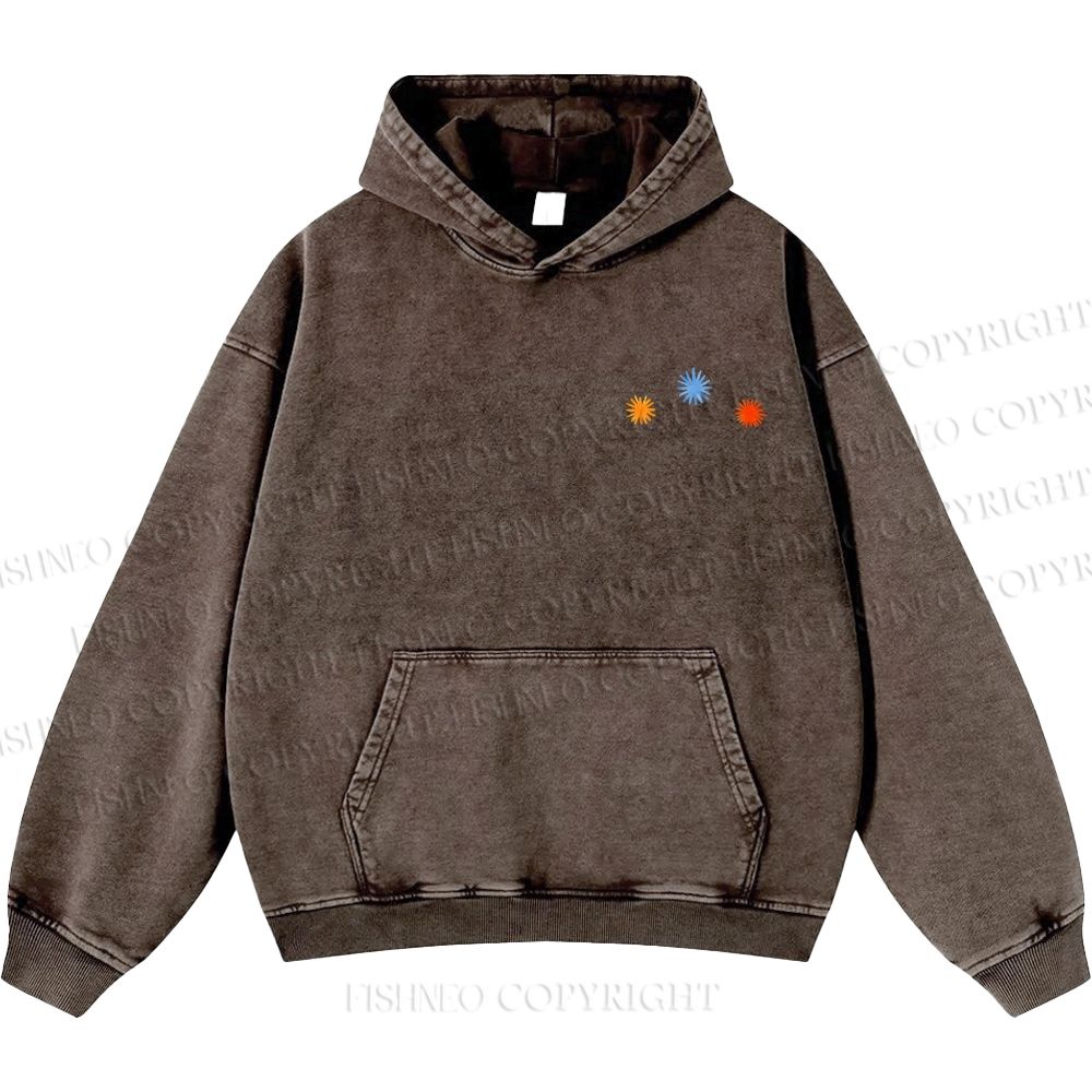 Unisex Casual Cute Opossum Printed Double-sided Washed Hoodie
