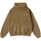 Unisex Casual Cute Opossum Printed Double-sided Washed Hoodie