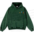 Unisex Casual Cute Opossum Printed Double-sided Washed Hoodie