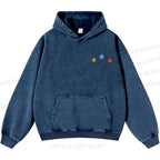 Unisex Casual Cute Opossum Printed Double-sided Washed Hoodie