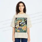 Unisex Stars in Garden Printed Washed Tee