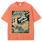 Unisex Stars in Garden Printed Washed Tee