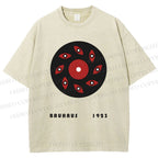 Unisex Bauhaus Art Eyes Printed Washed Tee