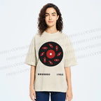 Unisex Bauhaus Art Eyes Printed Washed Tee