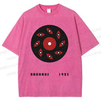 Unisex Bauhaus Art Eyes Printed Washed Tee
