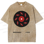 Unisex Bauhaus Art Eyes Printed Washed Tee