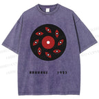 Unisex Bauhaus Art Eyes Printed Washed Tee