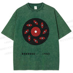 Unisex Bauhaus Art Eyes Printed Washed Tee