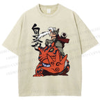 Unisex Jiraiya Gamabunta Printed Washed Tee