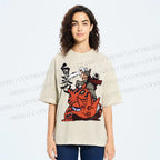 Unisex Jiraiya Gamabunta Printed Washed Tee