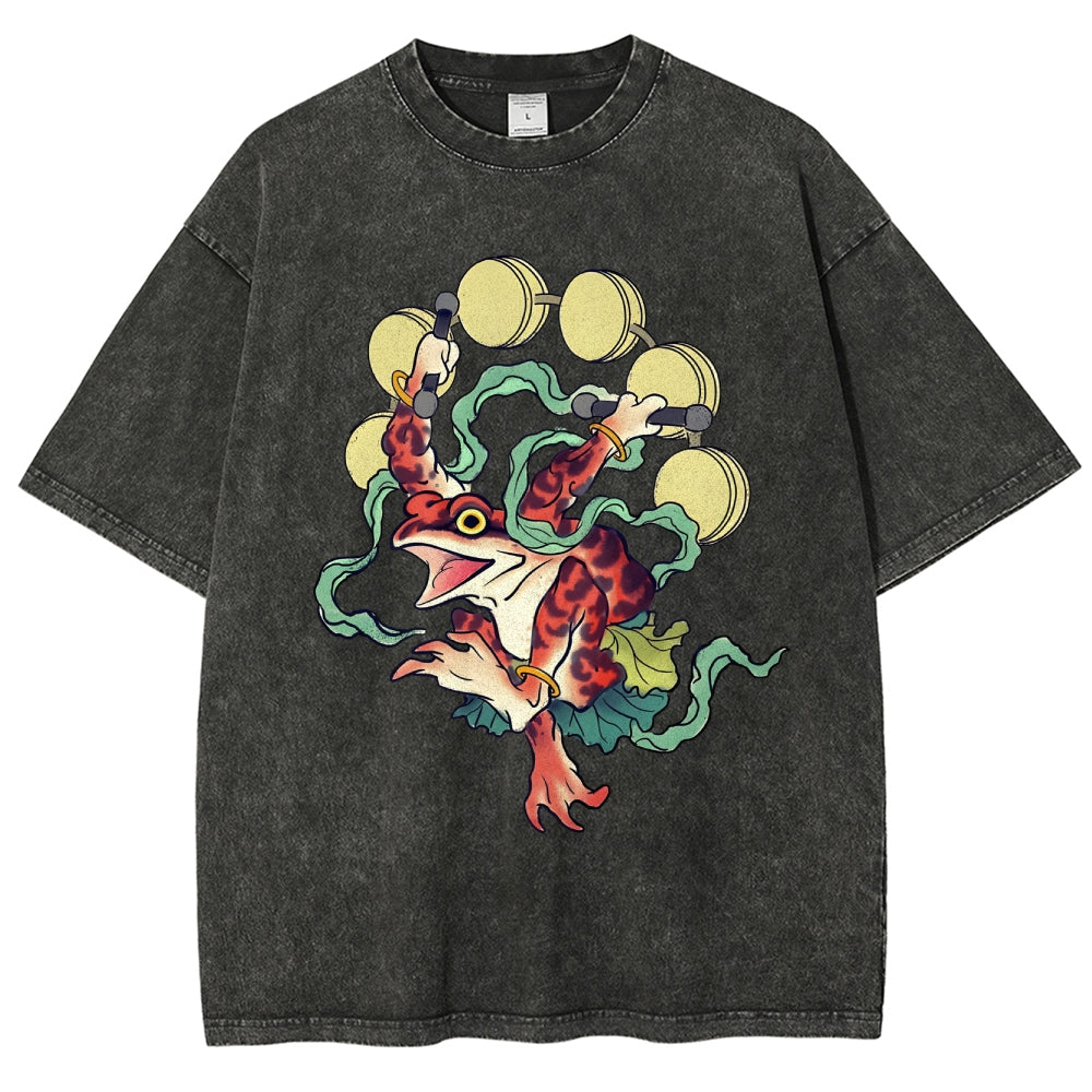 Vintage Wash Japanese Design T-Shirt