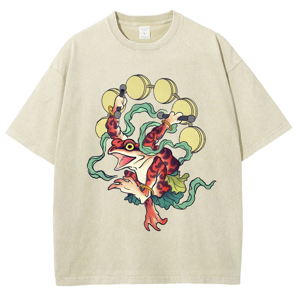 Vintage Wash Japanese Design T-Shirt