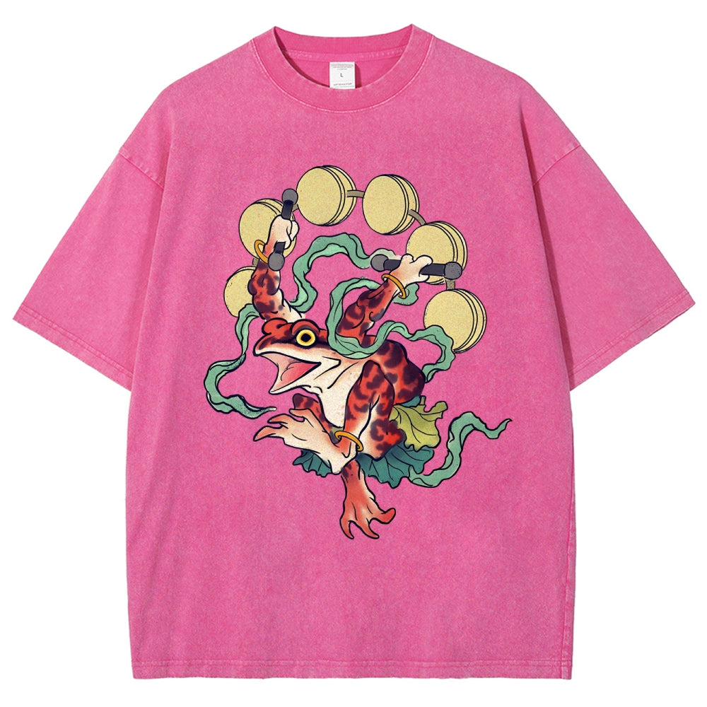 Vintage Wash Japanese Design T-Shirt