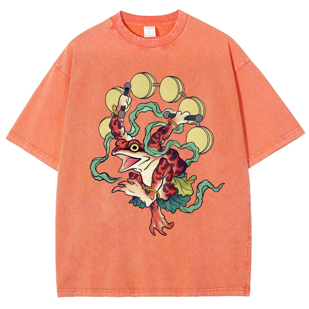 Vintage Wash Japanese Design T-Shirt