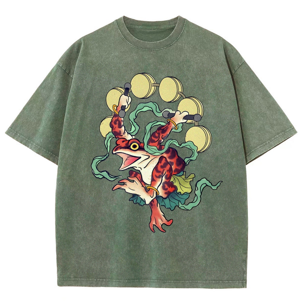 Vintage Wash Japanese Design T-Shirt