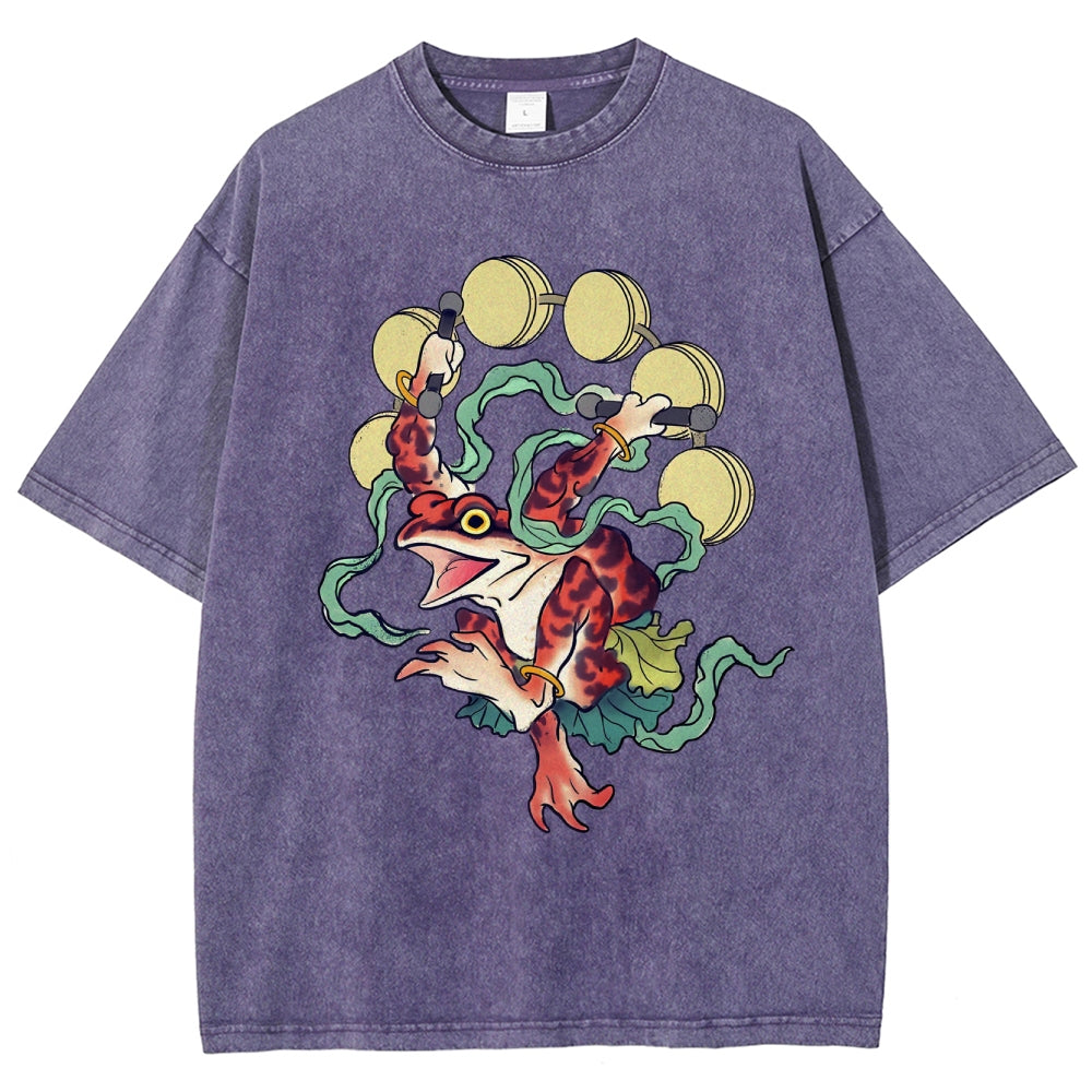 Vintage Wash Japanese Design T-Shirt