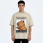 Capybara Vintage Wash Japanese Design T-Shirt