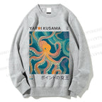 Unisex Yayoi Kusama Octopus Printed Sweatshirt