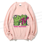 Unisex MUSIC TELEVISION Monster Printed Sweatshirt
