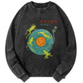 Frog Natural Melody Art Record Washed Sweatshirt