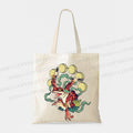 Vintage Japanese Frog Printed Tote Bag