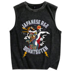 Japanese R&E Dohatsuten Anime Artwork Vintage Distressed Washed Tank Top