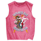 Japanese R&E Dohatsuten Anime Artwork Vintage Distressed Washed Tank Top