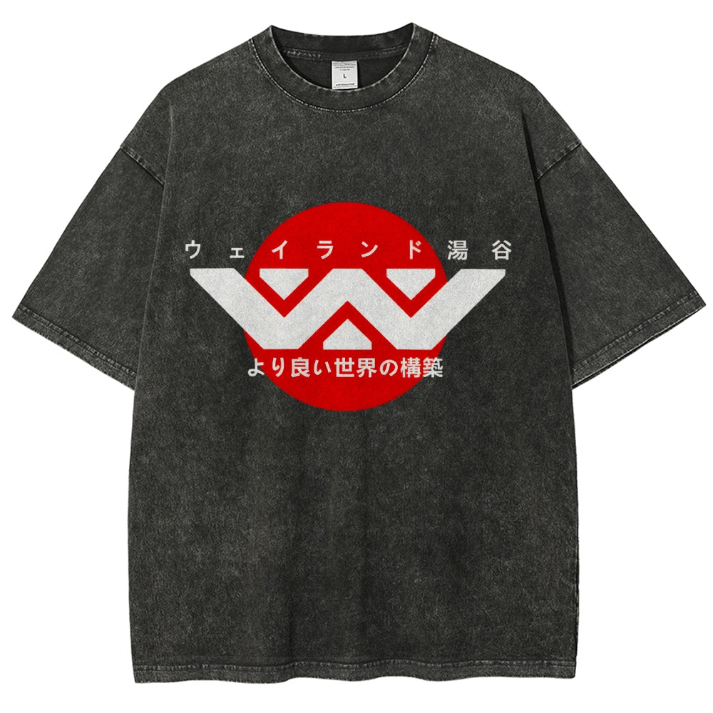 Weyland-Yutani Vintage Wash Japanese Design T-Shirt