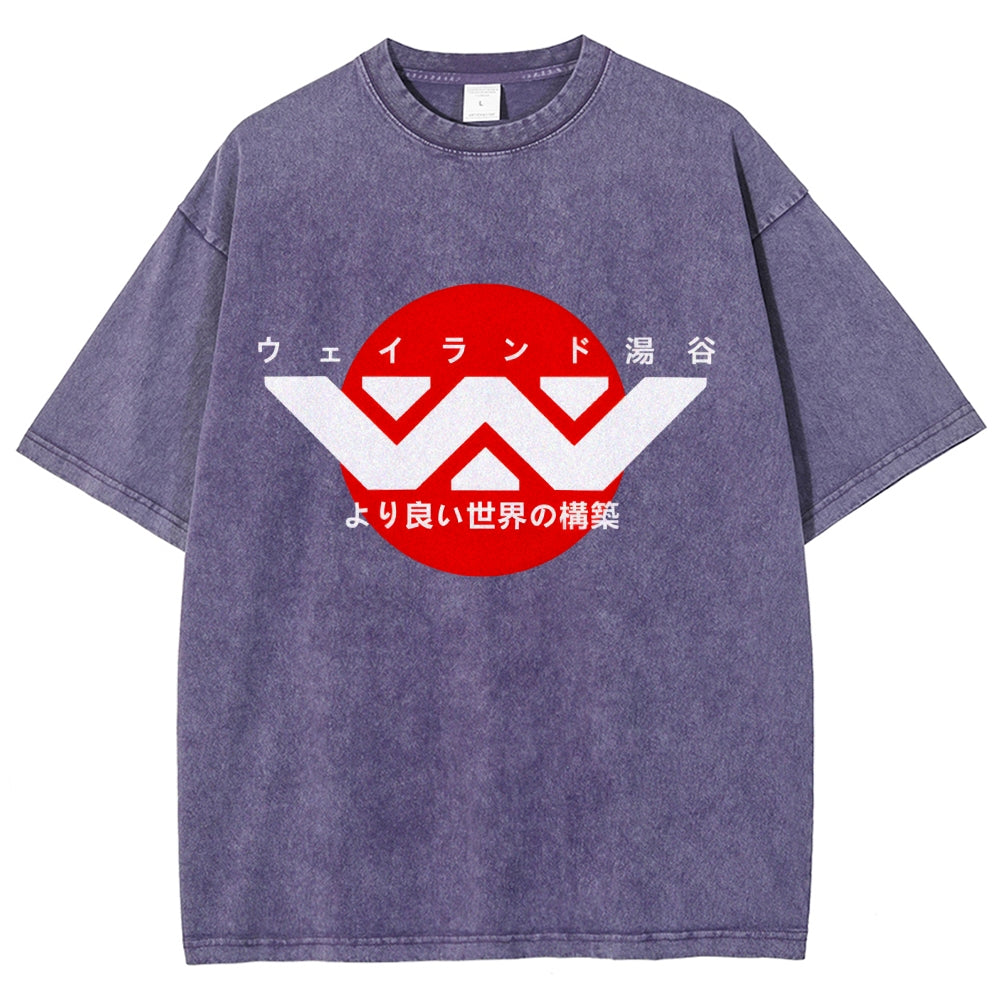 Weyland-Yutani Vintage Wash Japanese Design T-Shirt