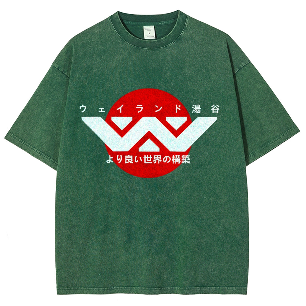 Weyland-Yutani Vintage Wash Japanese Design T-Shirt