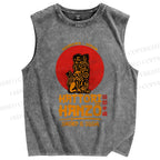 Unisex Hattori Hanzo Printed Washed Tank Top