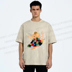 Unisex Rat Dancing Printed Washed Tee