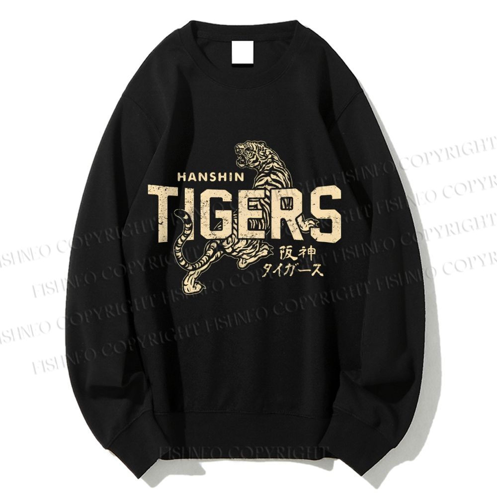 Unisex Hanshin Tigers Printed Sweatshirt