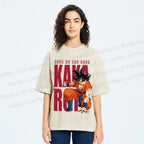 Unisex Son Goku Printed Washed Tee