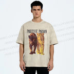 Unisex Positive Poison Panthers Printed Washed Tee
