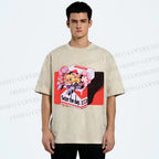 Unisex Flowers in Cigarette Box Seize the day Printed Washed Tee